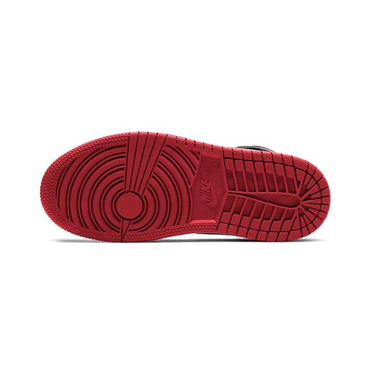 Кроссовки Air Jordan 1 Mid PS Black Gym Red Детские Белые 640734-122