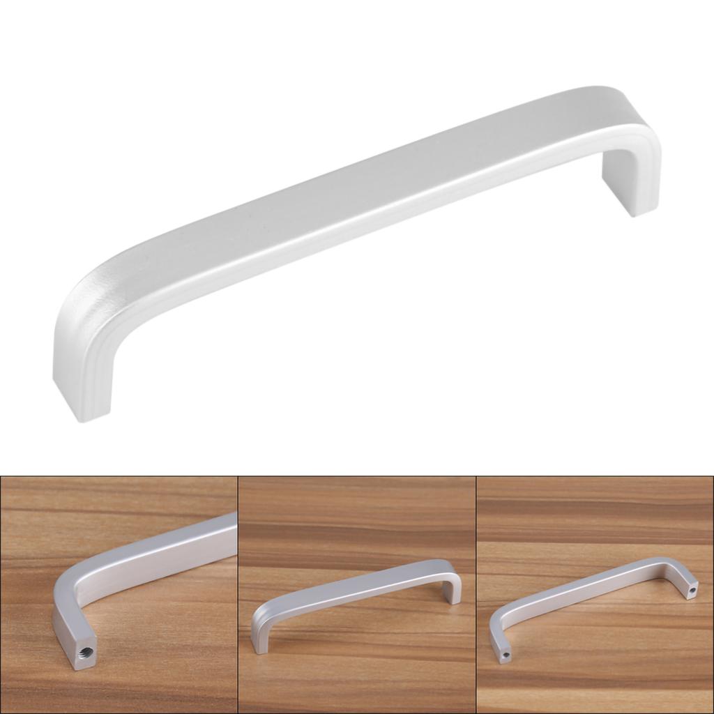 Aluminum Alloy Door Handles Matte Surface Hardware for Kitchen Cabinet Furniture 96mm Solid