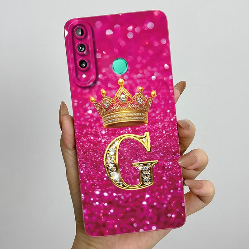 Для Huawei Y7p P40 Lite E ART-L28 ART-L29 Модный Чехол для Телефона с Инициалами для Пары Y7P 2020 Мягкий Силиконовый TPU Защитный Чехол