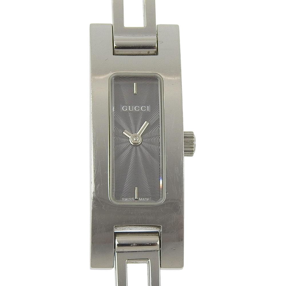 GUCCI Watches 3900L blackDial Stainless Steel Quartz Analog display Women Used