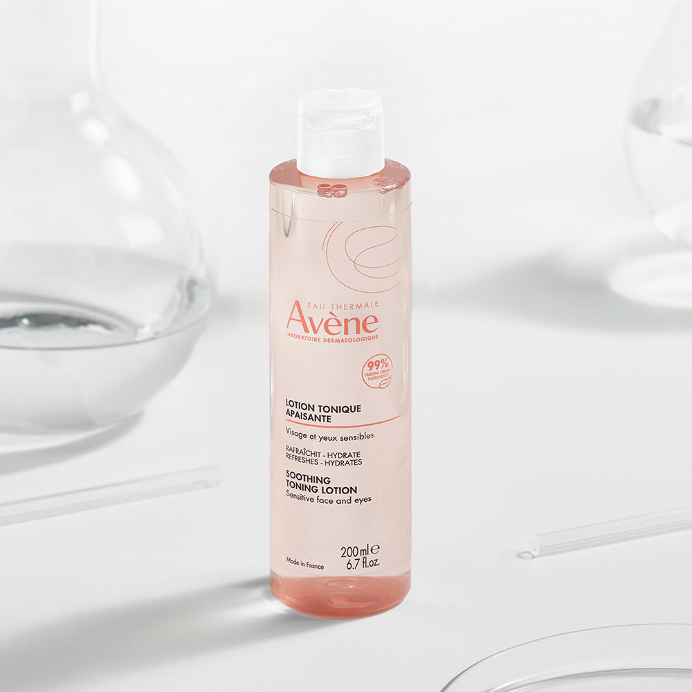 Avene Pink Soothing Toner 200ml with Cotton Pads