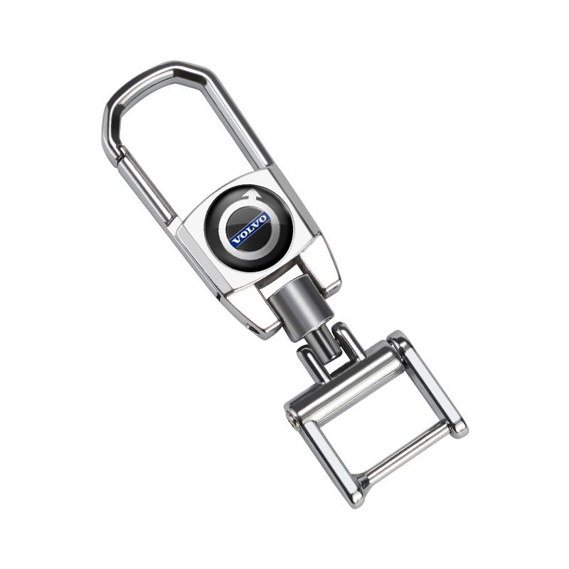 Car Logo Keychain Key Rings 3D Metal Braided Woven Rope For Volvo XC90 V90 V60 XC60 V40 S80 S60 S90 C40 XC40 V70 XC70 C30 C70 SA2