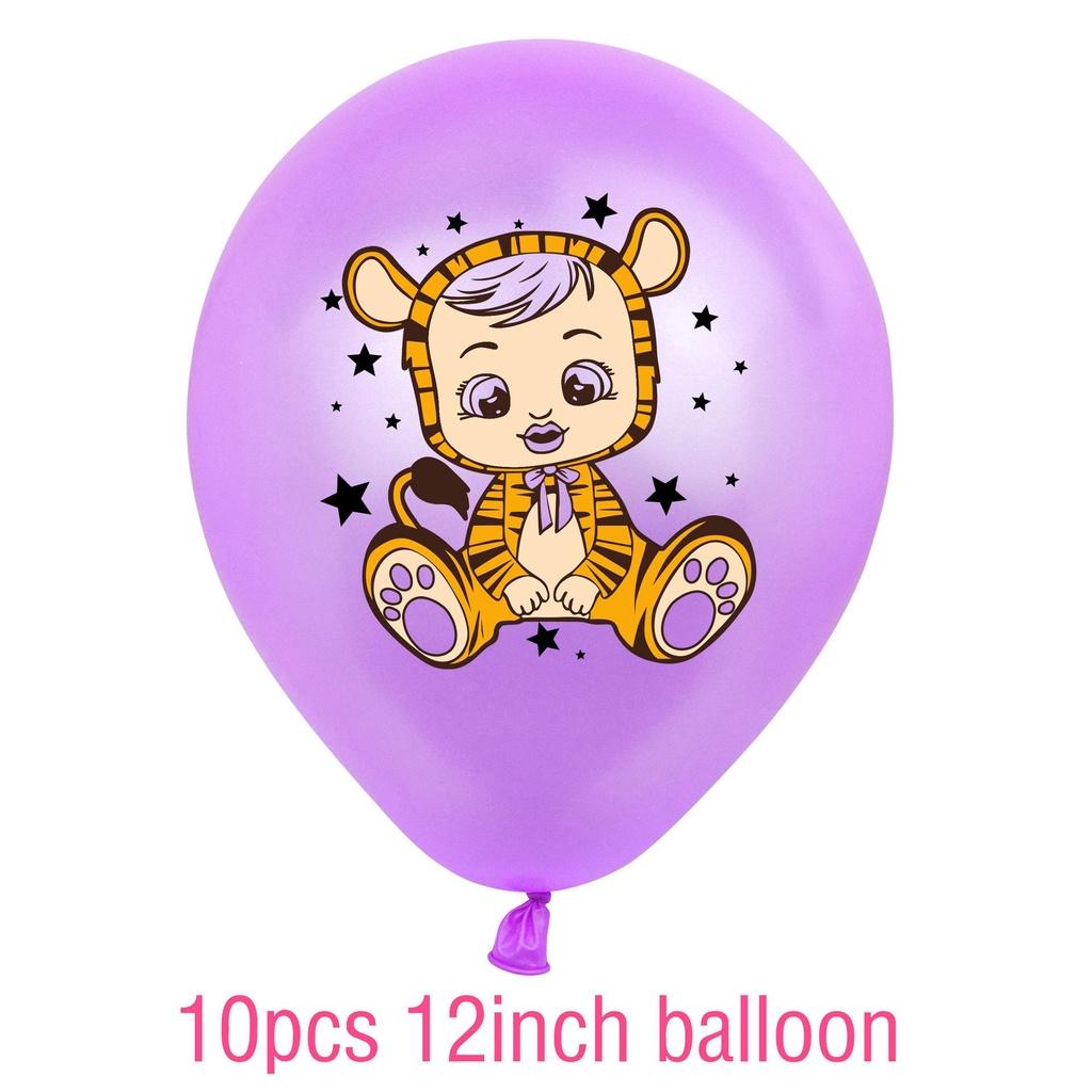 Очаровательный набор для украшения дня рождения Cry Babies Magic Tears с красочными баннерами и воздушными шарами