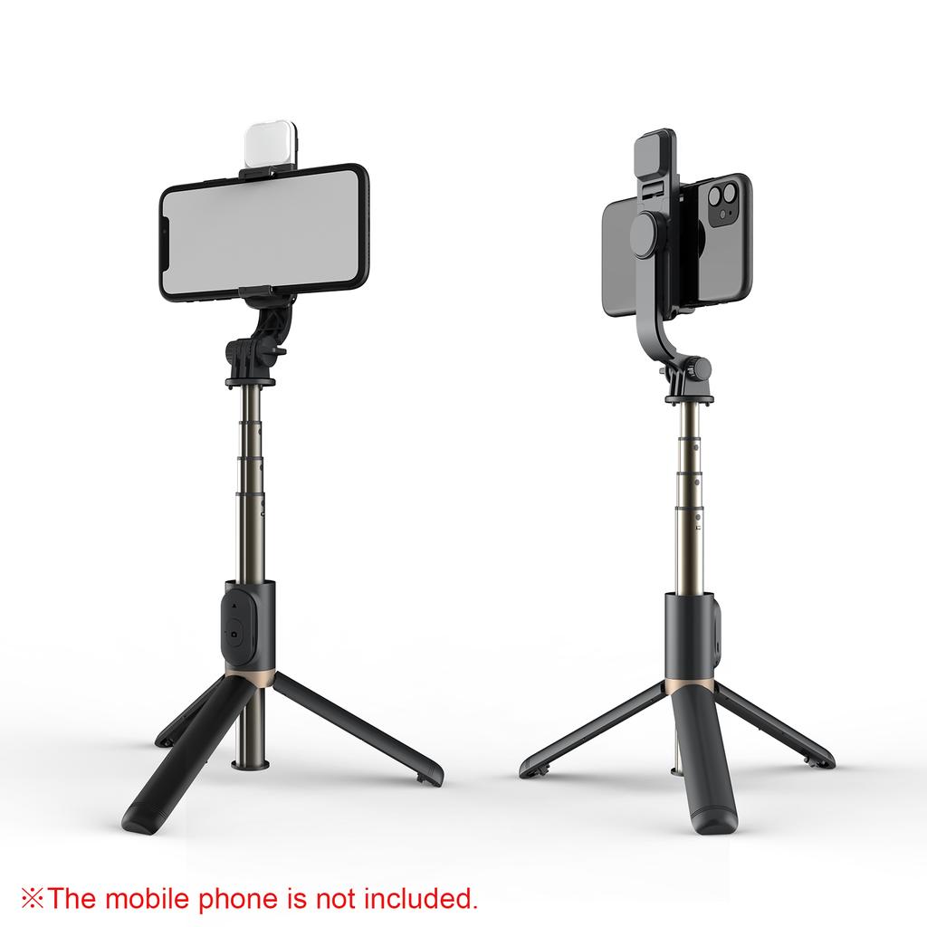 Aluminum Alloy Wireless BT Remote Control Selfie Stick Multifunctional Portable Tripod Stand with