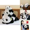 Adorable Soft Plush Panda Doll Cuddly Bear For Girls Perfect As Sleep Pillow Gift