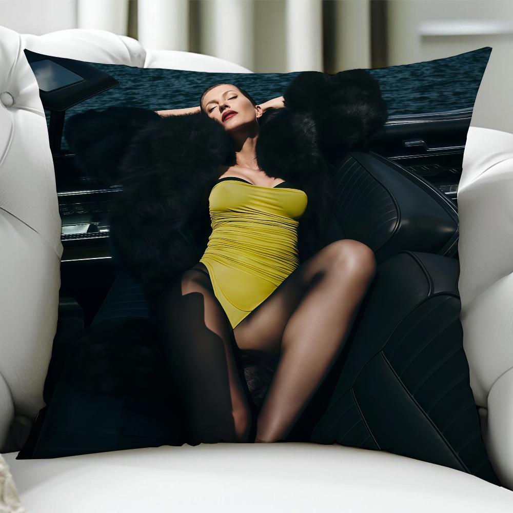 Model Actor GGisele Bundchen Birthday Anniversary Gifts Double Sided Printed Zipper Cushion Cover Soft Skin Bedding