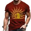 Men S T Shirt Brown Graphic Casual Short Sleeve Tee Activewear T Shirt