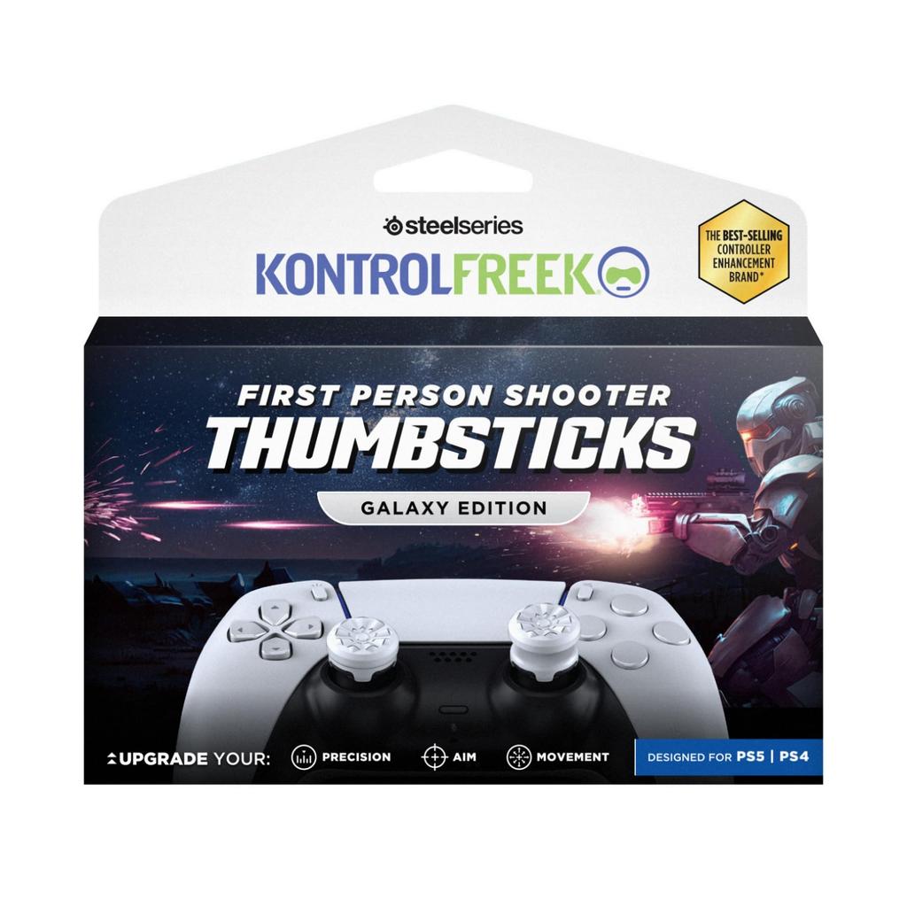 KontrolFreek FPS Freak for Galaxy Improves Aiming White PS4/5 Controller, PS5, Accuracy, 6224-PS5-EC,