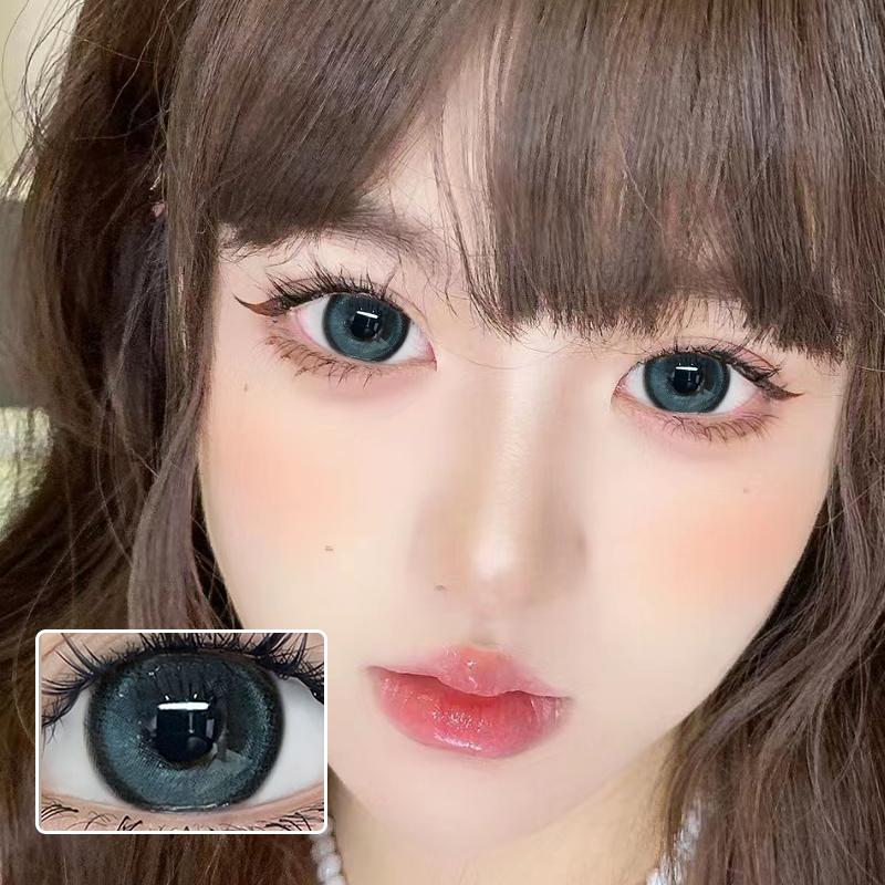 Контактные линзы Millcreek синие 2 шт. (1 пара) Косметика для глаз, цветные контактные линзы, 14,5 мм, кукольные глаза, мягкие, удобные, ярко-синие контактные линзы, срок использования 1 год