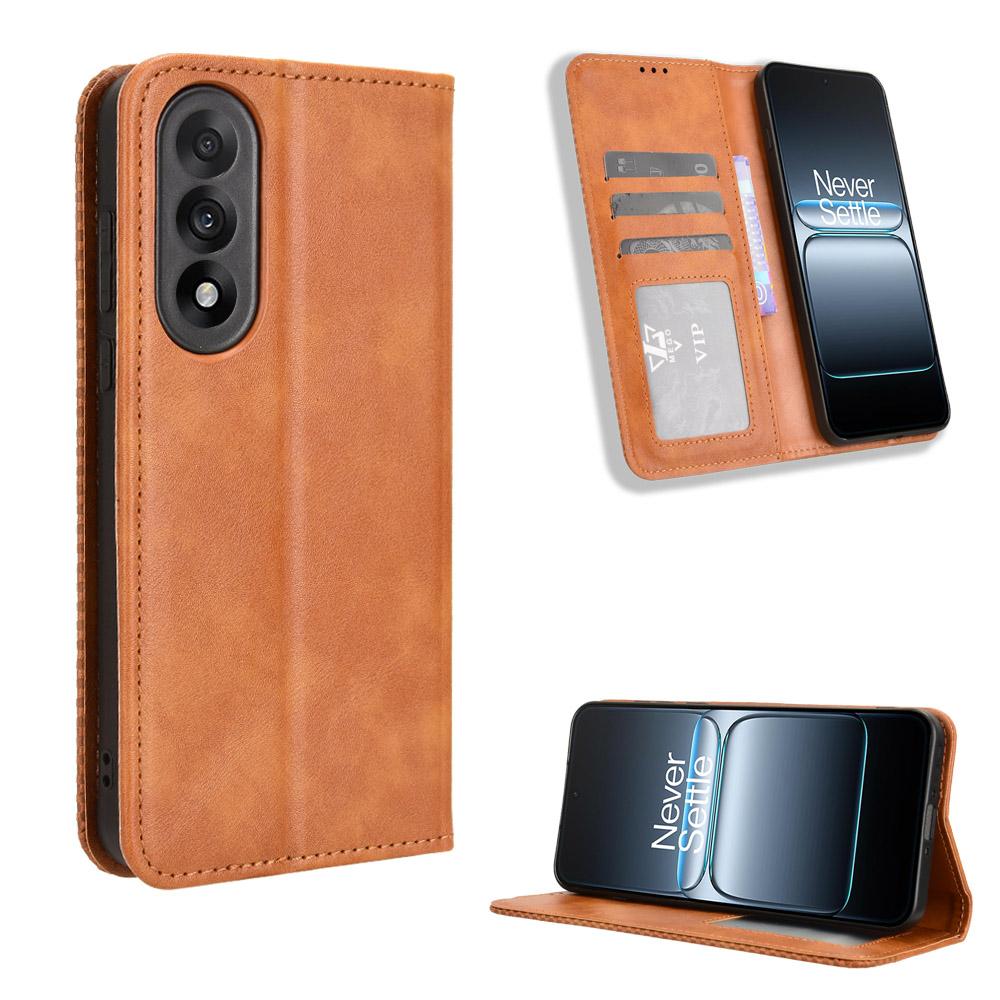 For OnePlus Ace 5 Ultra 5G Leather Case Wallet Stand Retro Texture Phone Cover