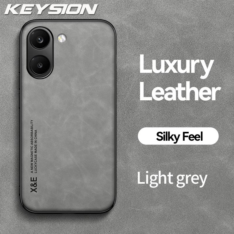 KEYSION Роскошный ретро чехол из ПУ-кожи для телефона Xiaomi POCO X8 Pro/Max - Ударопрочный и шелковистый на ощупь