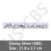 1Pc 3D ABS MONJARO Letter Logo Auto Tailgate Emblem Monjaro Car Rear Trunk Badge Side Fender Decal Car Styling Auto Accessories