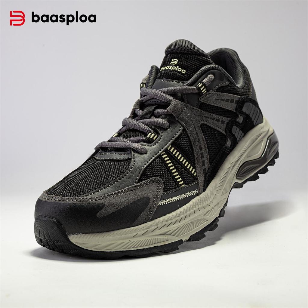 BAASPLOA Мужские кроссовки для бега, сетчатые, дышащие, мужские кроссовки для бега на открытом воздухе, нескользящие, ретро, мужские модные кроссовки для бега на открытом воздухе