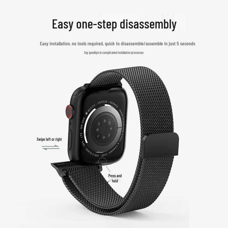 ESCASE Миланская петля Магнитный ремешок для Apple Watch