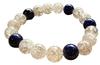 Kanoishi Good Genuine Lapis Lazuli To Your Lapis Lazuli and Cracked Quartz Bracelet for Power Natural 10mm Approximately Women with Small [Bring Luck!