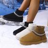 Женские утепленные подкладкой мягкая толстая подошва на платформе уличные утолщенные теплые легкие удобные стремянные грунтовые хлопковые туфли зимние ботинки хлопковые туфли