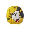 Li Ning X Disney Mickey Loose Fit Crew Neck Sweater Men Sweater Yellow AMBP005-2