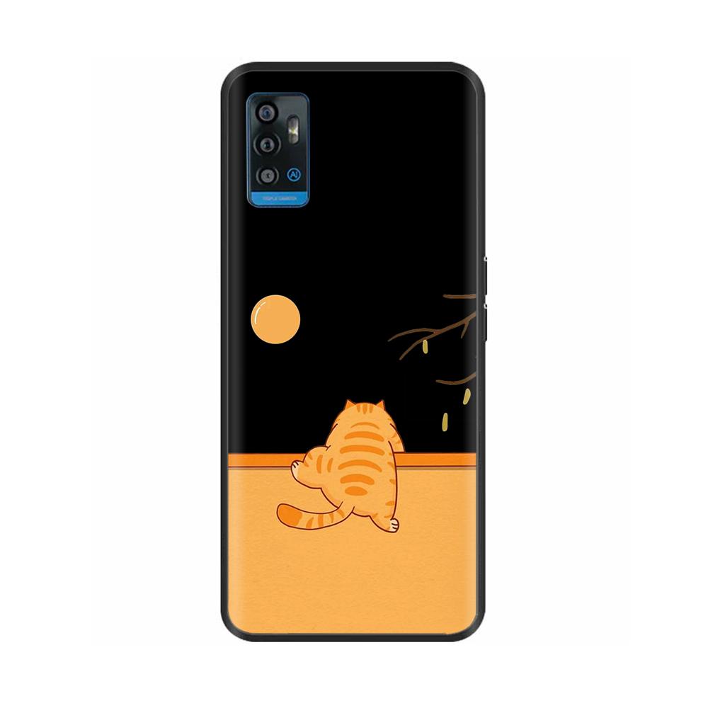 Чехол для ZTE Blade A51 BladeA71 Стильный Расписной Силиконовый Мягкий Защитный Задняя Крышка Для ZTE Blade A71 A7030 BladeA51 Чехлы для Телефона