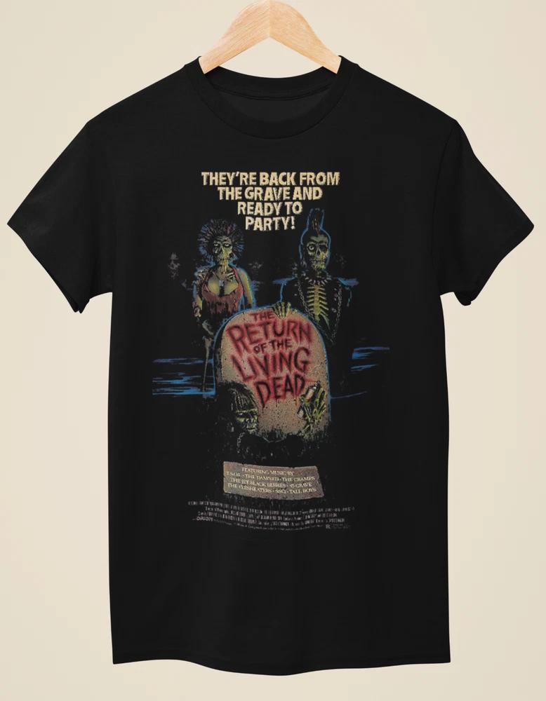 Return Of The Living Dead Movie Poster Inspired Unisex Black TShirt