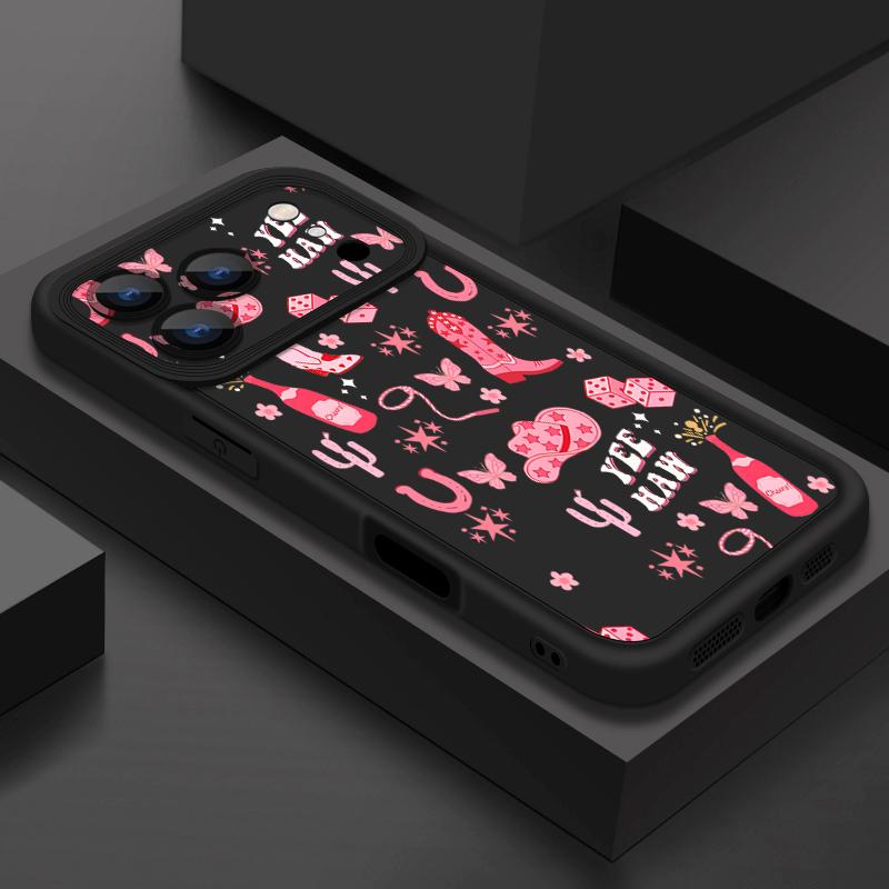 Pink High Heels Pattern Phone Case For iPhone 17 Pro Max Funda iPhone 16 Pro Max 15 14 13 12 11 16e Air TPU Silicone Soft Cover