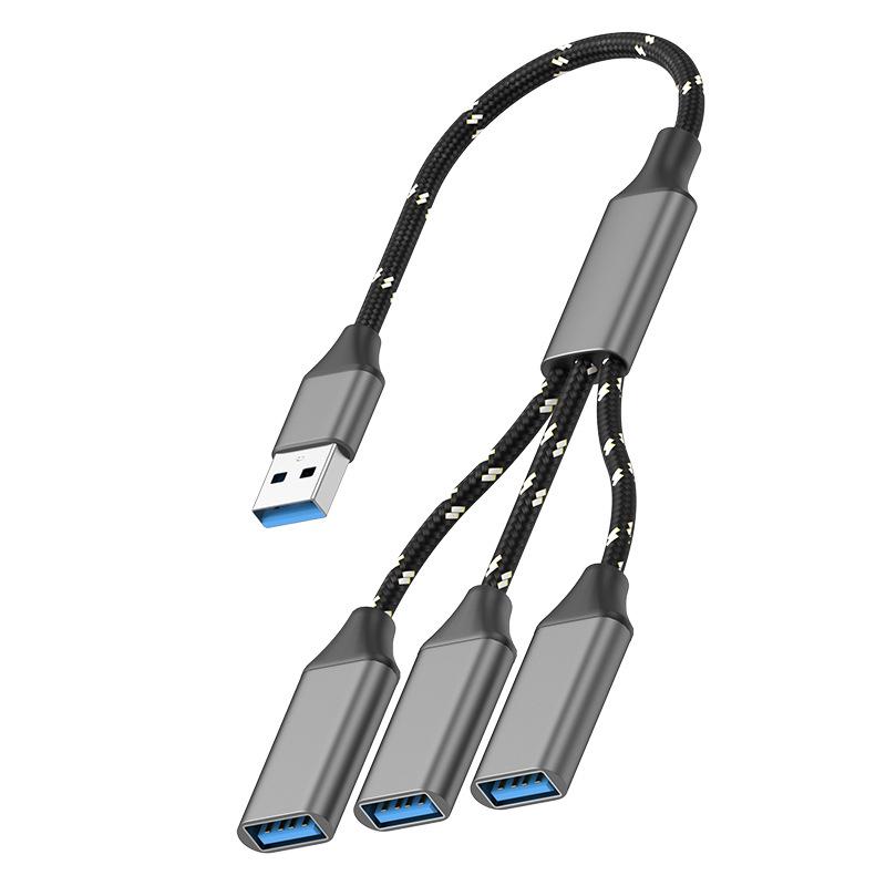 Разветвитель-хаб Type-C на 3 порта USB 3.0 для клавиатуры и мыши, OTG-адаптер