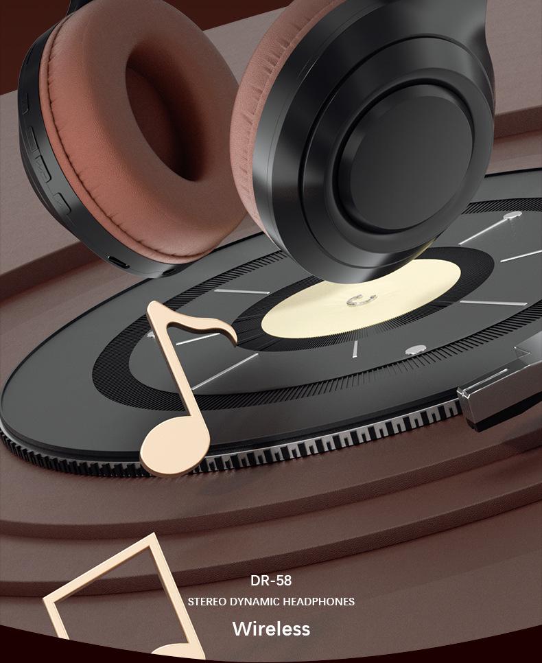 Ретро-гарнитура Bluetooth DR58: По-настоящему беспроводная конструкция с очень длительным сроком службы батареи и шумоподавлением.