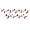 9 Pairs Reindeer Christmas Hairpin Lovely Reindeer Antlers Hair Clip for Party Brown