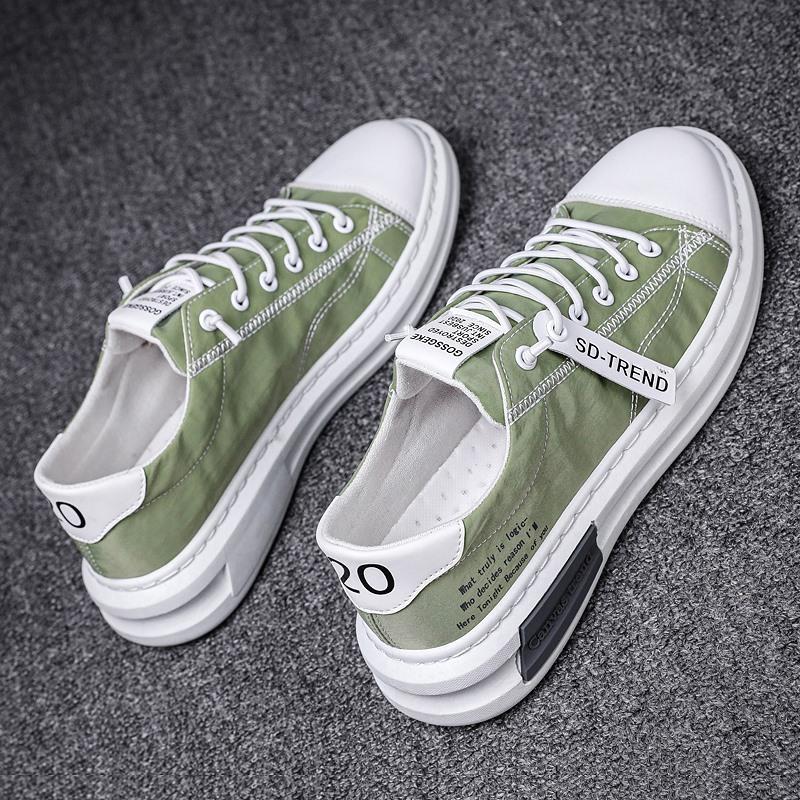 Fashion Summer Youth Men Canvas Vulcanized Shoes Flats Shoes Trend Light Breathable Men Casual Sneakers Male Board Shoe Chaussures Femme