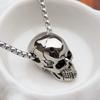 HNSP Гот Череп Подвеска Цепочка Ожерелье Для Мужчин Скелет Панк Хэллоуин Аксессуары