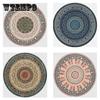 Ethnic Style Vintage Mandala Rug Round Rug Balcony Hanging Basket Living Room Decorative Floor Mats Anti-slip Rug Mandala