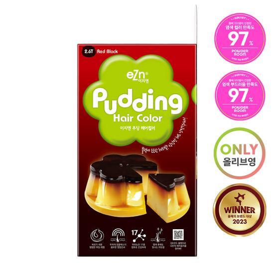 Easy N Pudding Hair Color 2.6 Red Black,Korean Hair Products