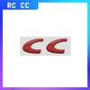 1PCS Metal RC CC Logo For Peugeot 307 3008 207 508 2008 107 308 306 206 205 208 RCZ Emblem Car Rear Trunk Sticker Badge Styling
