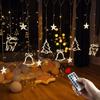 Christmas Decor String Garland Curtain Light LED for Wedding Home Christmas Tree Ornament 2024 Navidad Xmas Gift 2025 New Year