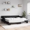 Vidaxl Sofa Rozsuwana, Czarna, 90X200 Cm, Tkanina