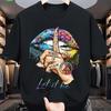 Peaceful Wisdom Whisper Lips Let It Be Graphic TShirt Soft Cotton Short Sleeve Casual Tee for Men