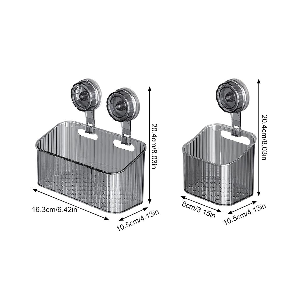 Большая подставка на присосках для ванной комнаты, корзина для геля для душа, коробка для хранения косметики в ванной, настенная полка для хранения.