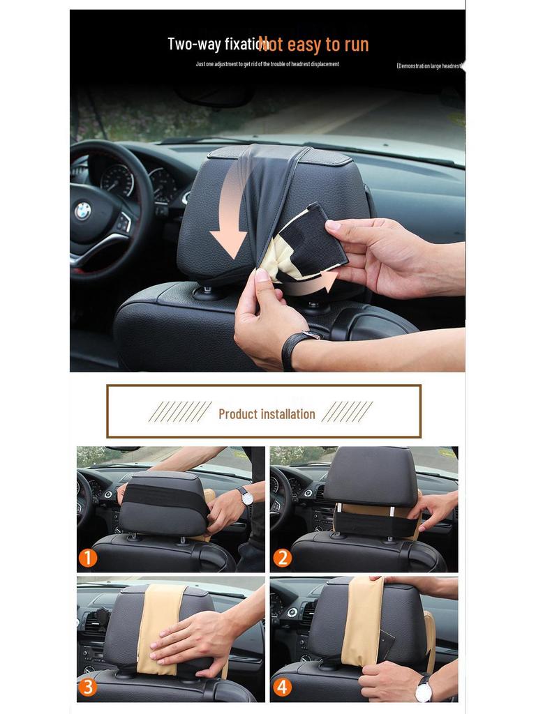 Universal Memory Foam Car Neck and Waist Support Pillow