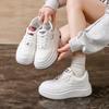 Женские повседневные кроссовки на толстой платформе со шнуровкой, нескользящие, легкие, для ходьбы, женские, из искусственной кожи, удобные, спортивные, для тренировок, теннисные кроссовки