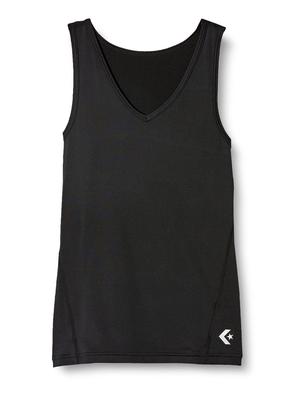 Баскетбольная компрессионная влагоотводящая быстросохнущая футболка размера S по японской размерной сетке, майка, эластичная, абсорбирующая, быстросохнущая, CB351702, женская, черная, Япония, (Эквивалент