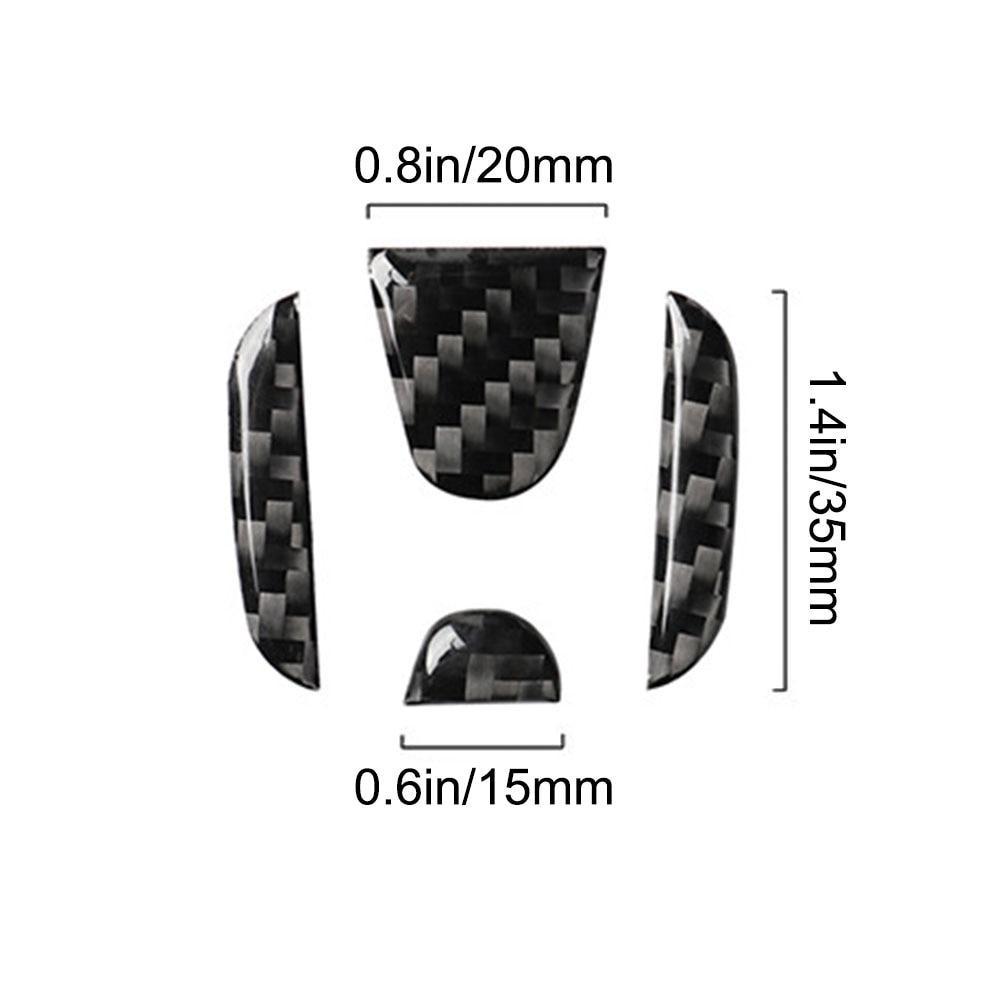 Car interior car steering wheel logo carbon fiber sticker Protective Decoration For  Civic dio crv fit CR-V Accord Odyssey
