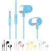 Simple Wired Earphone Sensitive Soft Eartips 6D Surround Sound Effect