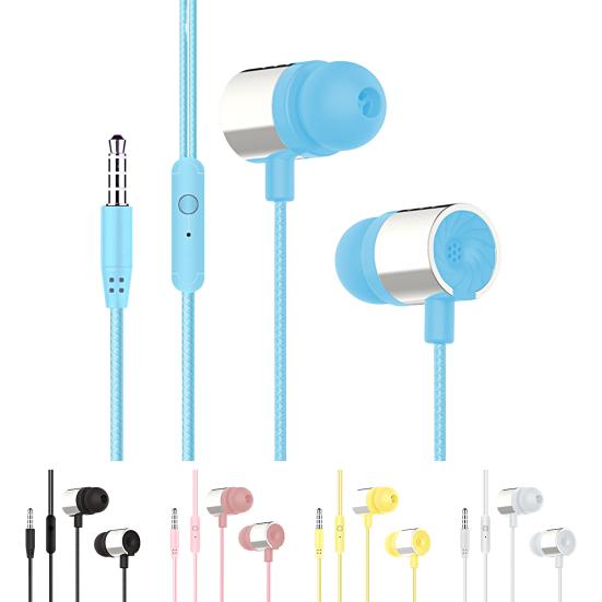 Simple Wired Earphone Sensitive Soft Eartips 6D Surround Sound Effect