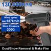 Portable 130000RPM Turbo Jet Fan Electric Air Duster Type-C Charging Car Accessories Car Snow Blowing Strong Blowing 80W Cleaning Blower Tool