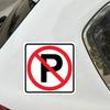 Авто Стайлинг ЗНАК «СТОЯНКА ЗАПРЕЩЕНА» Виниловые Наклейки на Авто Предупреждение Нарушение Эвакуация Знак Наклейка Чехол для Царапин Водонепроницаемый Тонкий Декор ПВХ,13*13см