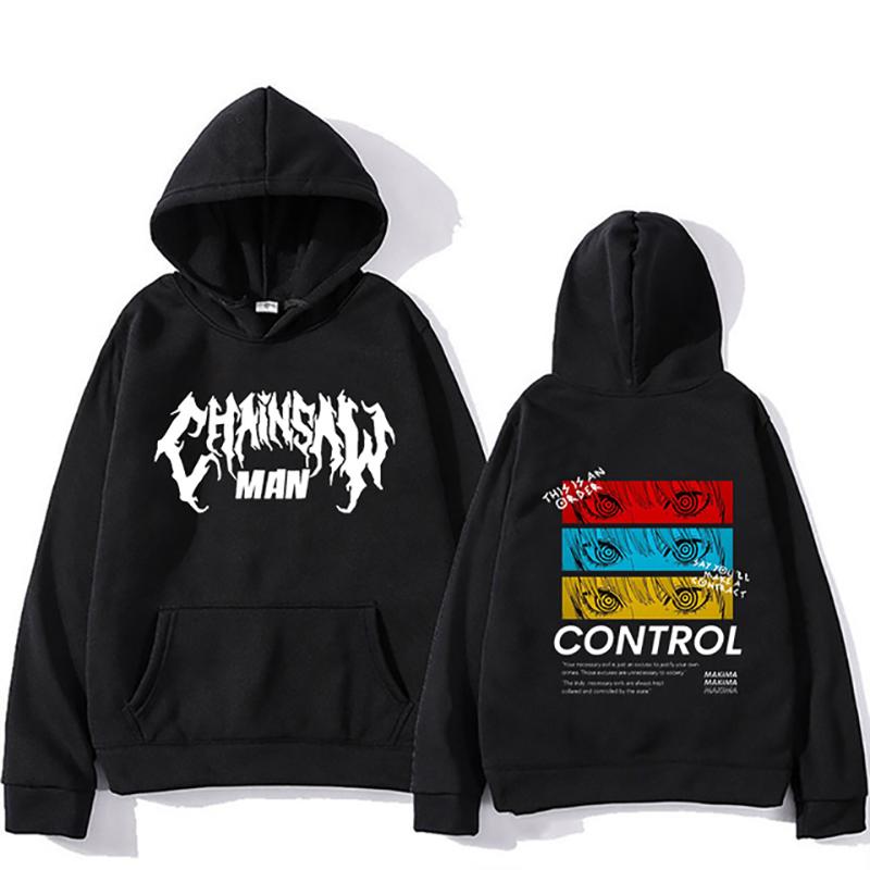 Hot Anime Hoodies Chainsaw Unisex Hooded Sweatshirts Fleece Streetwear Sweatshirt Pochita Print Oversized Loose Pullovers Unisex