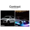 SEAMETAL Автомобильная гибкая полоса подсветки LED под днищем автомобиля дистанционное управление с помощью приложения RGB неоновые огни атмосферная лампа для украшения автомобиля