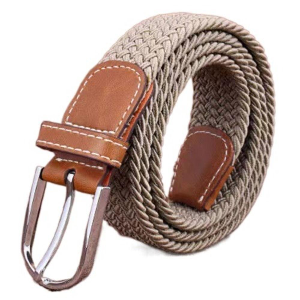 Adjustable Stretch Woven Belt Multicolored Men's Waistband Casual Elastic Braided Belt  Women