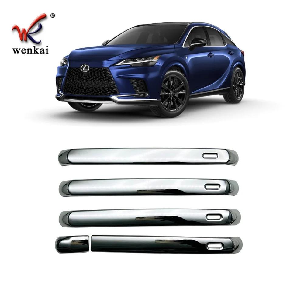 for Lexus RX 350 ALH10 450h+ ~2025 2024 Chrome Carbon Fiber Door Handle Key Decoration Cover Trim Sticker Cap Accessories