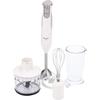 Panasonic Hand Blender MX-S302-W 4-in-1 Mixing Mashing Chopping Whisking Baby Food Preparation Variable Speed Child Safety Lock Recipe Book Included