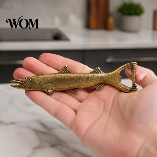 Creative Alloy Bottle Opener Rustic Fish Opener, Cap with Detailed Scale High End Wine Lover Gifts Design, Retro Metal Bar Tool for Beer And